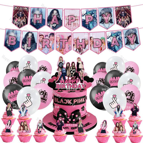 KPOP Black Pink Party Supplies & Happy Blink Party 💗💗