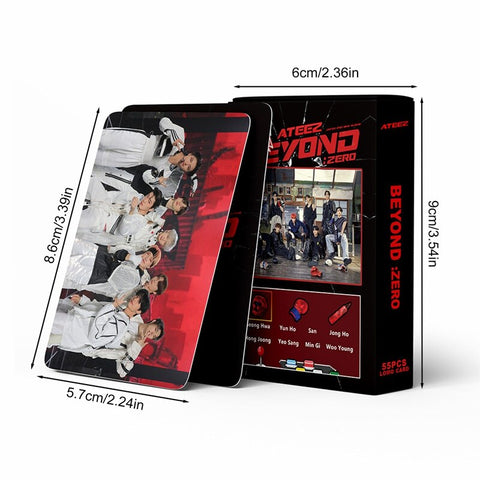 Kpop ATEEZ New Album BEYOND Cards 55PCS/Set