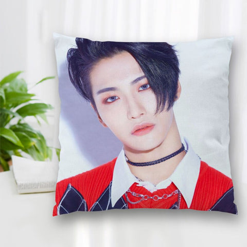 ATEEZ Seonghwa Square Decorative Pillowcase - KPOP SHOPS