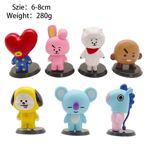 BTS Cute Doll Figurine Set - KPOP SHOPS