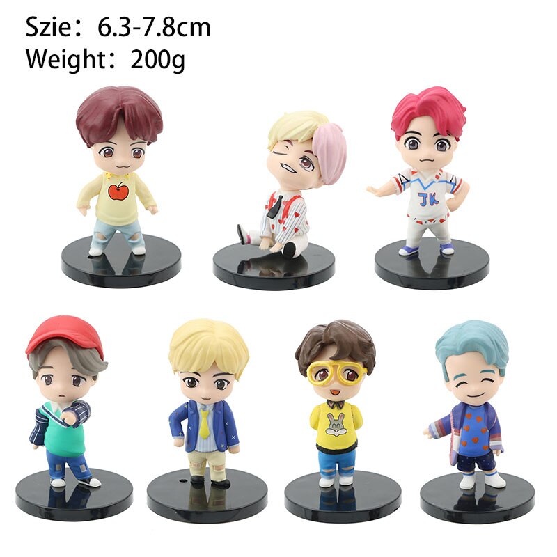 BTS Cute Doll Figurine Set