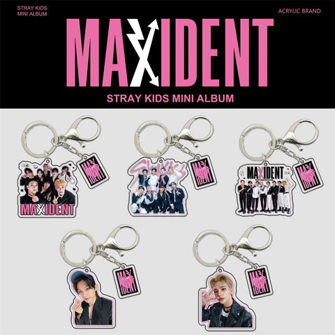 KPOP Stray Kids Album MAXIDENT Acrylic Keychain