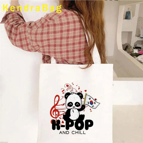 Kdrama KPop Canvas School Bag