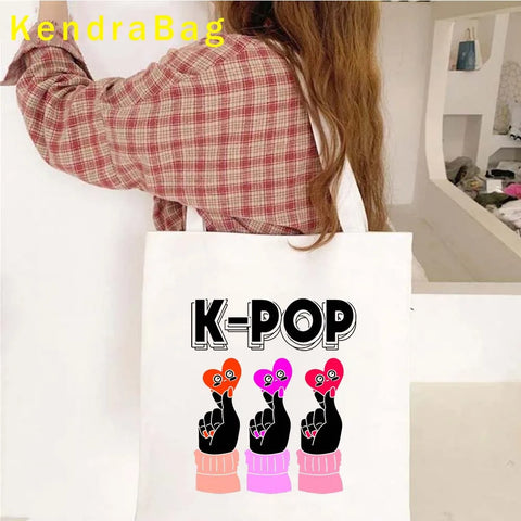 Kdrama KPop Canvas School Bag