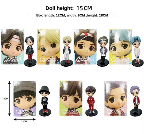 KPOP BTS dolls 7Pcs Action Figures