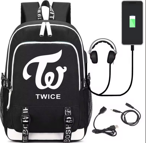 Twice  Backpack with  USB Port