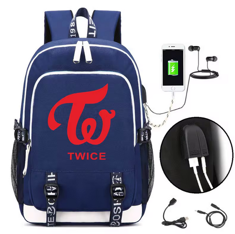 Twice  Backpack with  USB Port