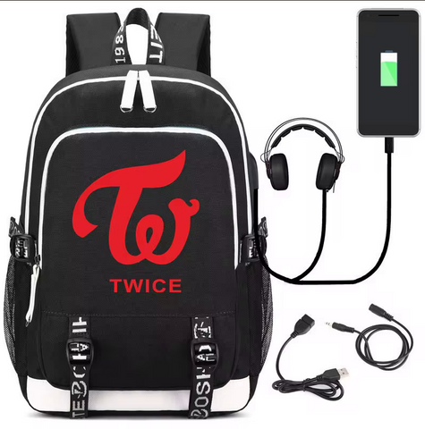 Twice  Backpack with  USB Port