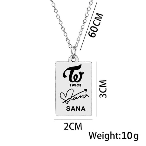 KPOP Twice Necklace Jewelry