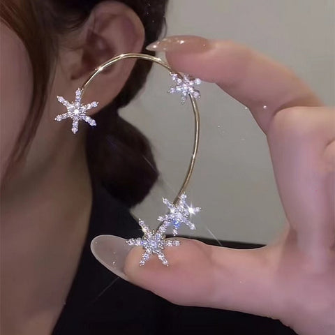 Kpop Shiny Zircon Butterfly Ear cuff