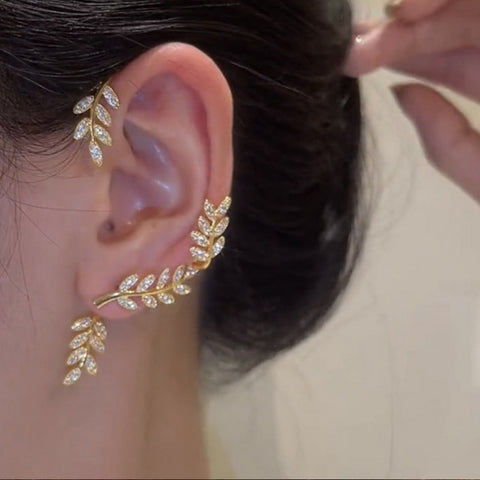 Kpop Shiny Zircon Butterfly Ear cuff